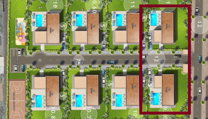 Villa Type B Site Plan and Surroundings